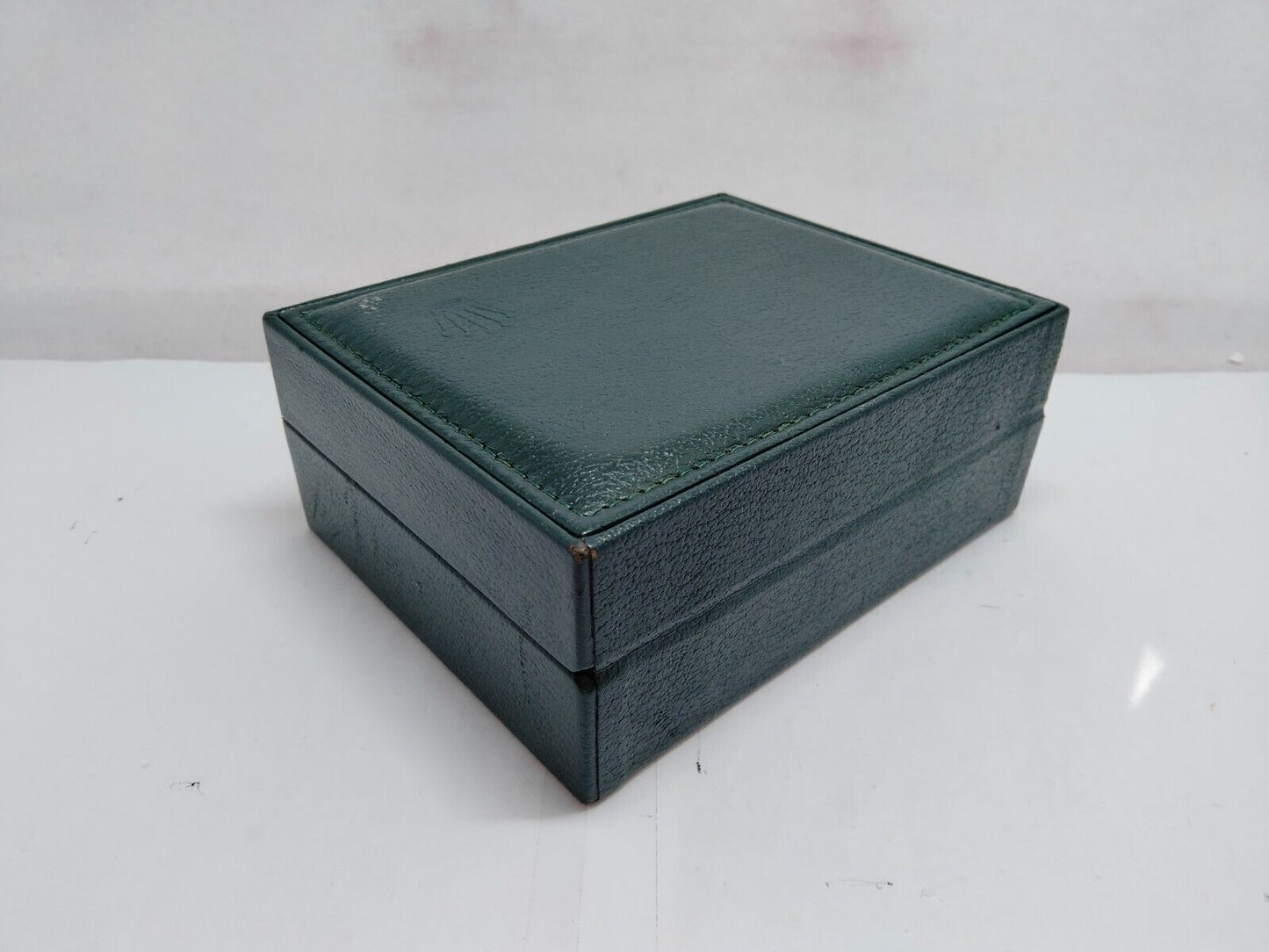 VINTAGE GENUINE ROLEX Green watch box case 11.00.01 sin cojín interior...