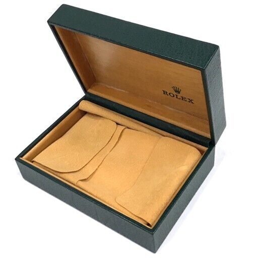 VINTAGE GENUINE ROLEX watch box case 68.00.01 Green wood no inner 231125003y1S