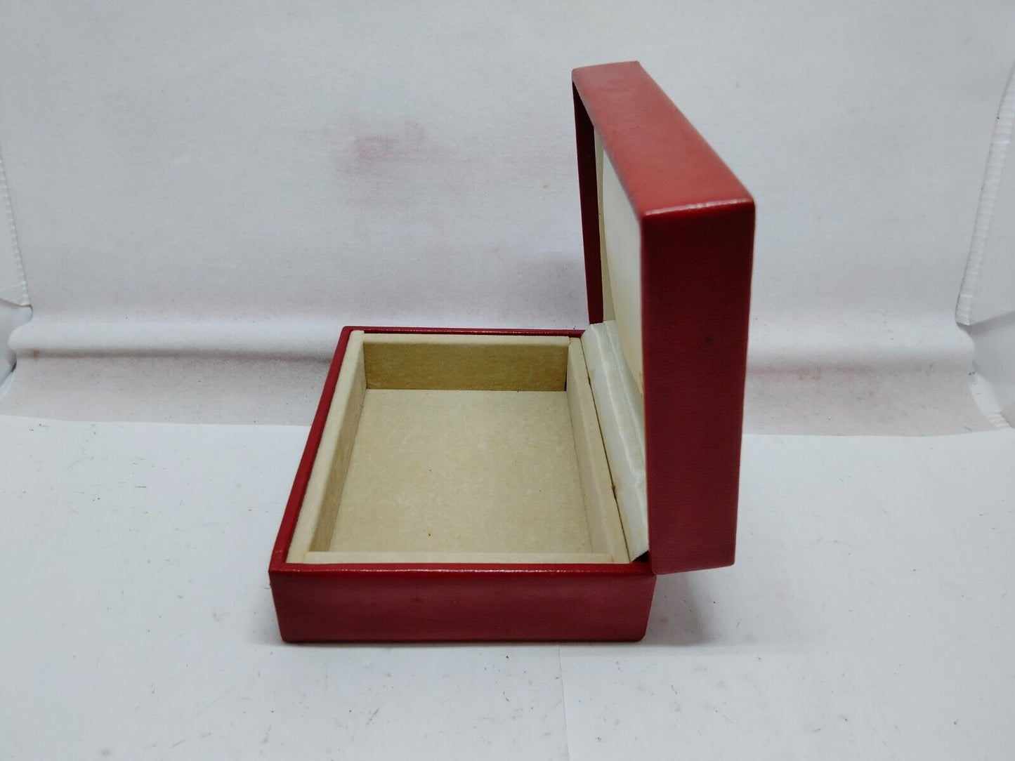 VINTAGE GENUINE ROLEX Red watch box case 14.00.02 no inner wood 230630001y2S