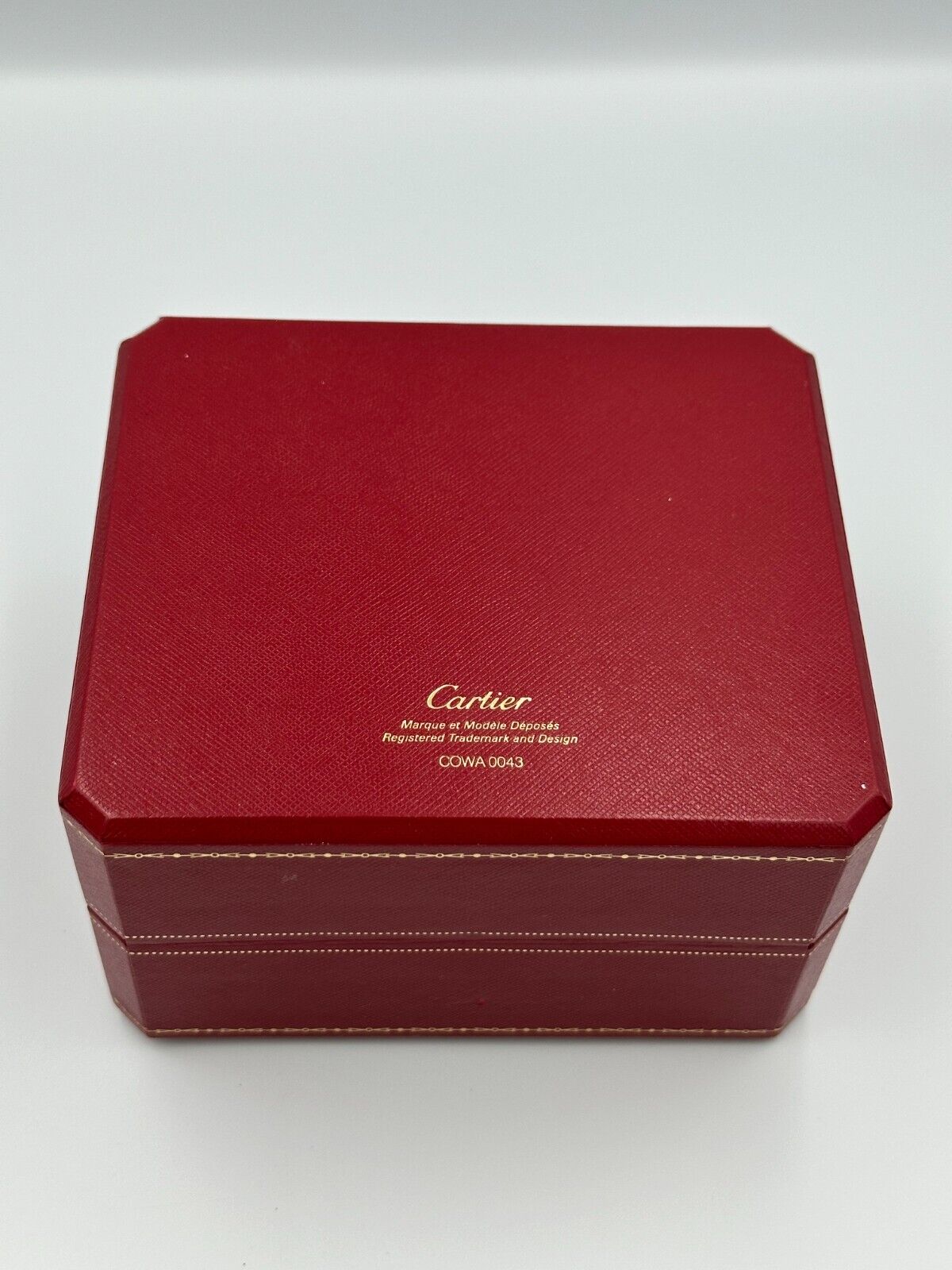 VINTAGE GENUINE Cartier Red COWA 0043 watch box case booklet DVD 240115006yA