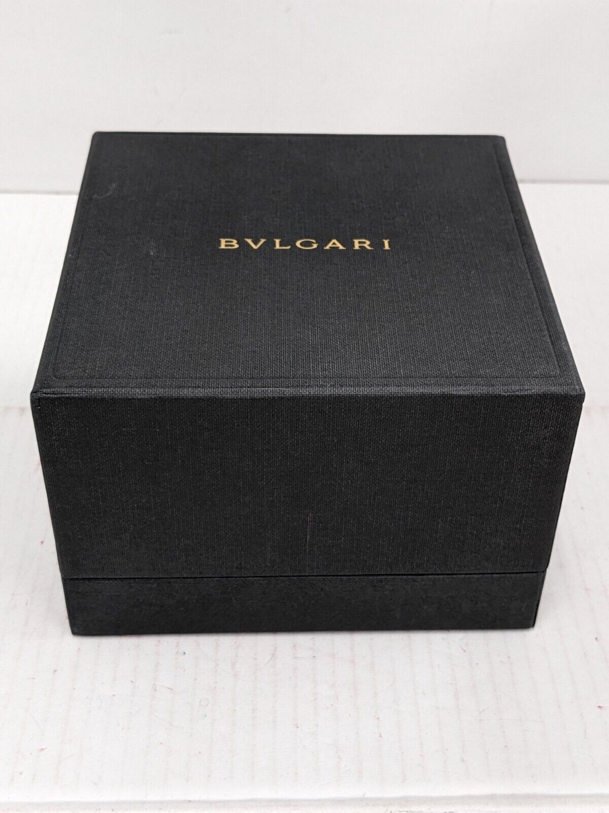 VINTAGE GENUINE BVLGARI watch box case Black warranty guarantee wood 231010002yS