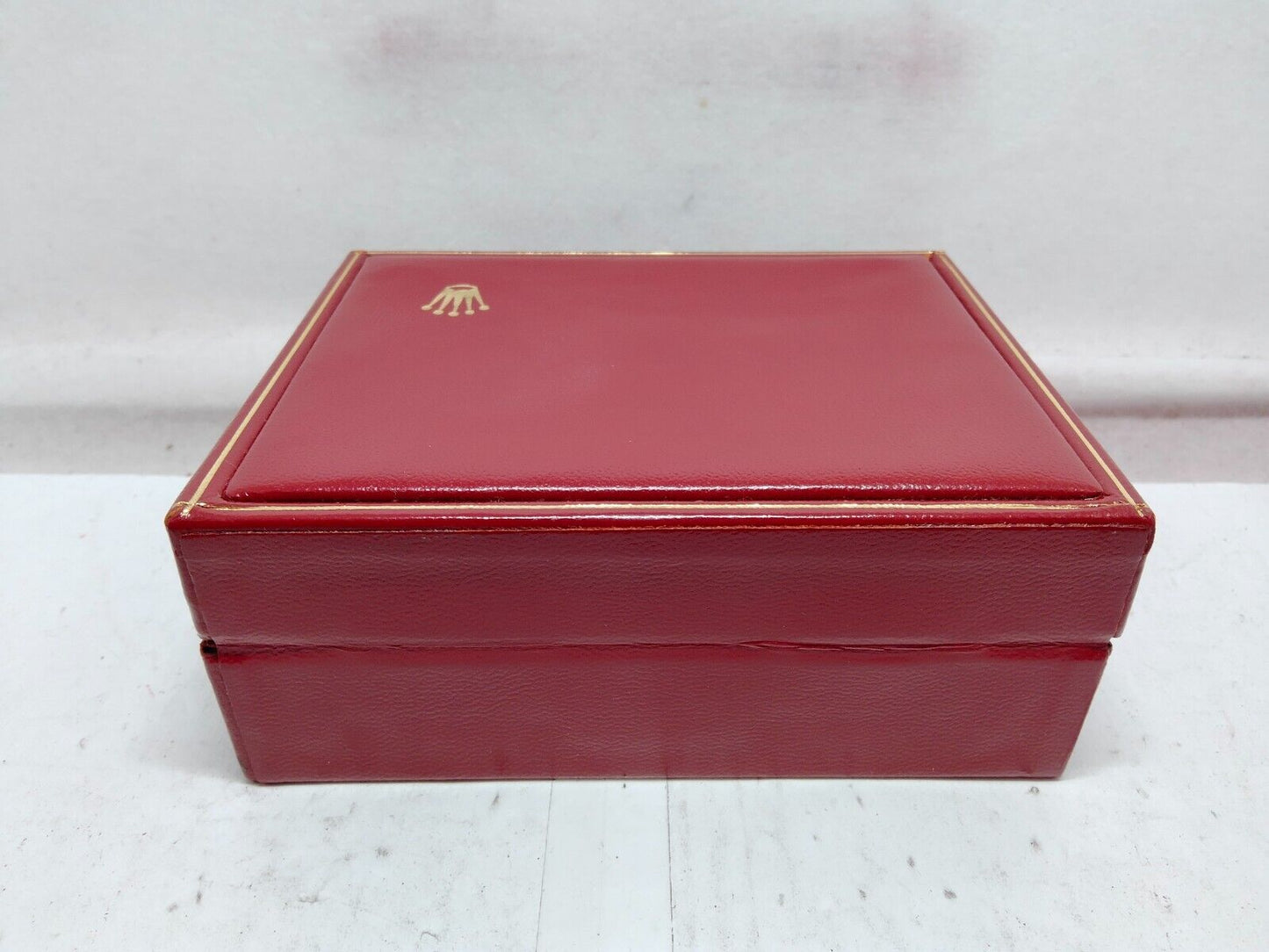 VINTAGE GENUINE ROLEX watch box case 14.00.02 Red wood no inner 230915007y3S