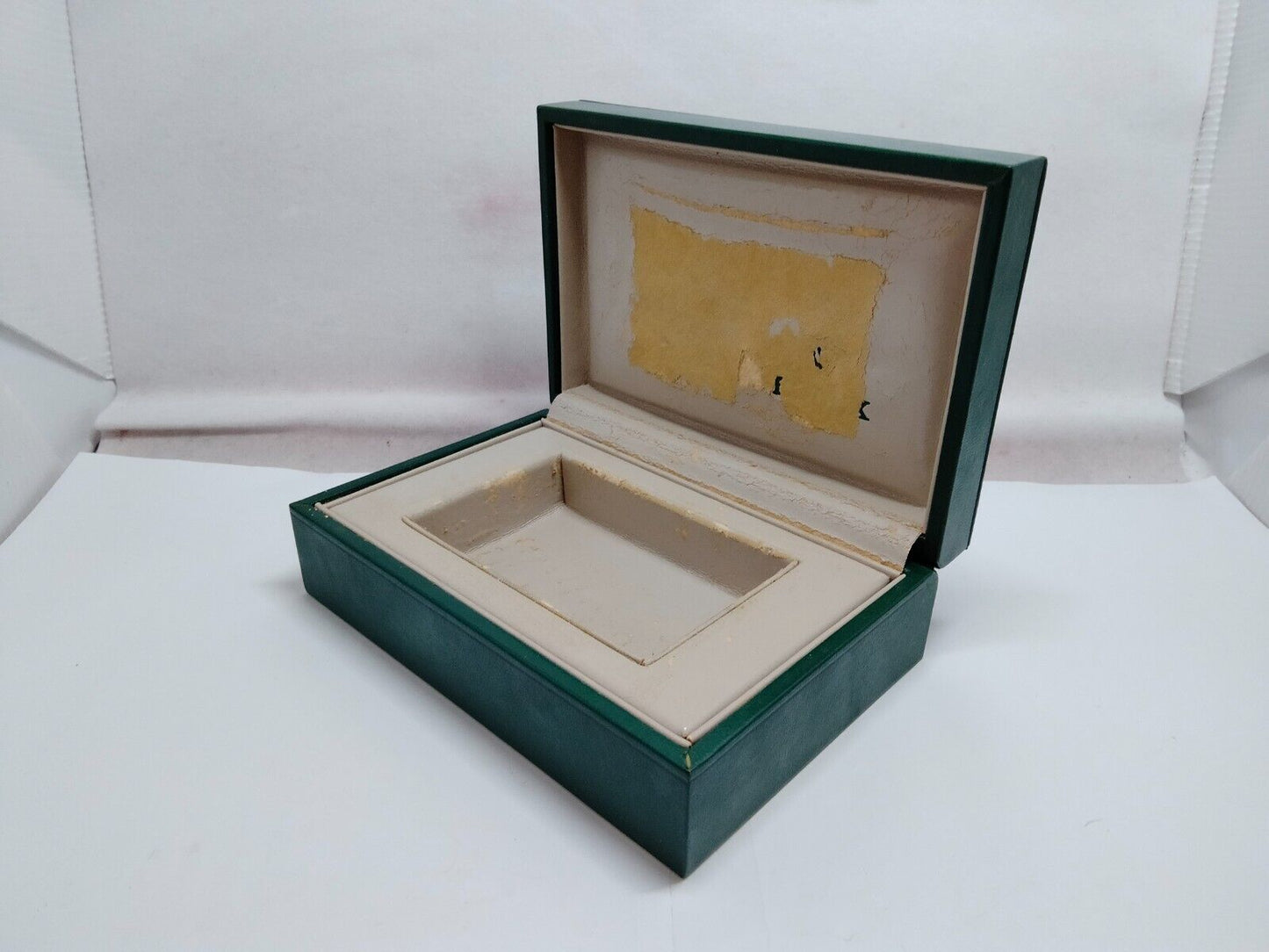 VINTAGE GENUINE ROLEX Green watch box case 68.00.2 no inner wood 230705001y3S