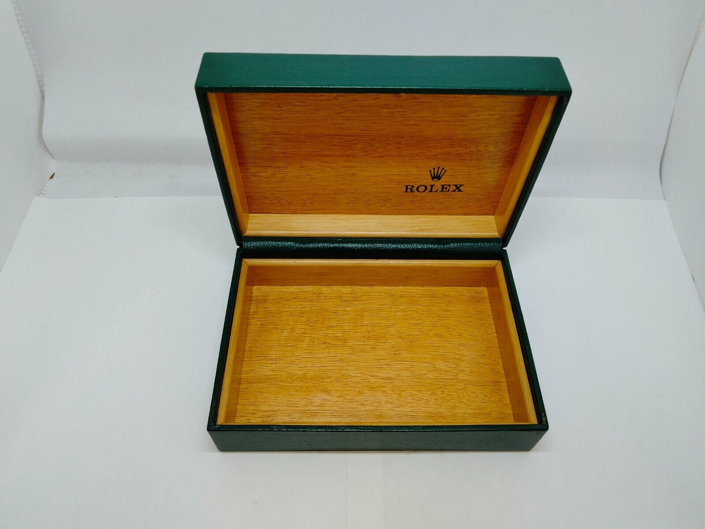 VINTAGE GENUINE ROLEX watch box case no inner cushion 68.00.71 Green 0619001y10S