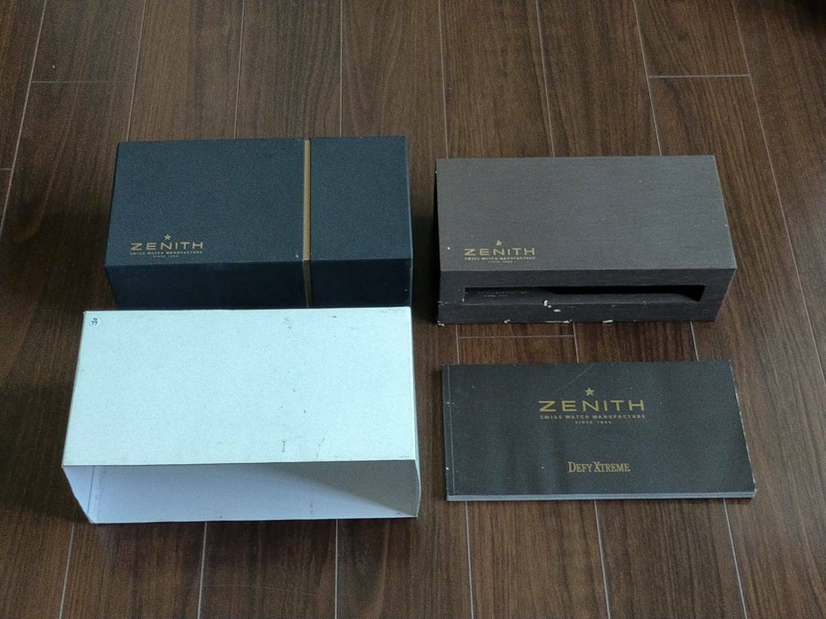 VINTAGE GENUINE ZENITH watch box case leather 0516002y