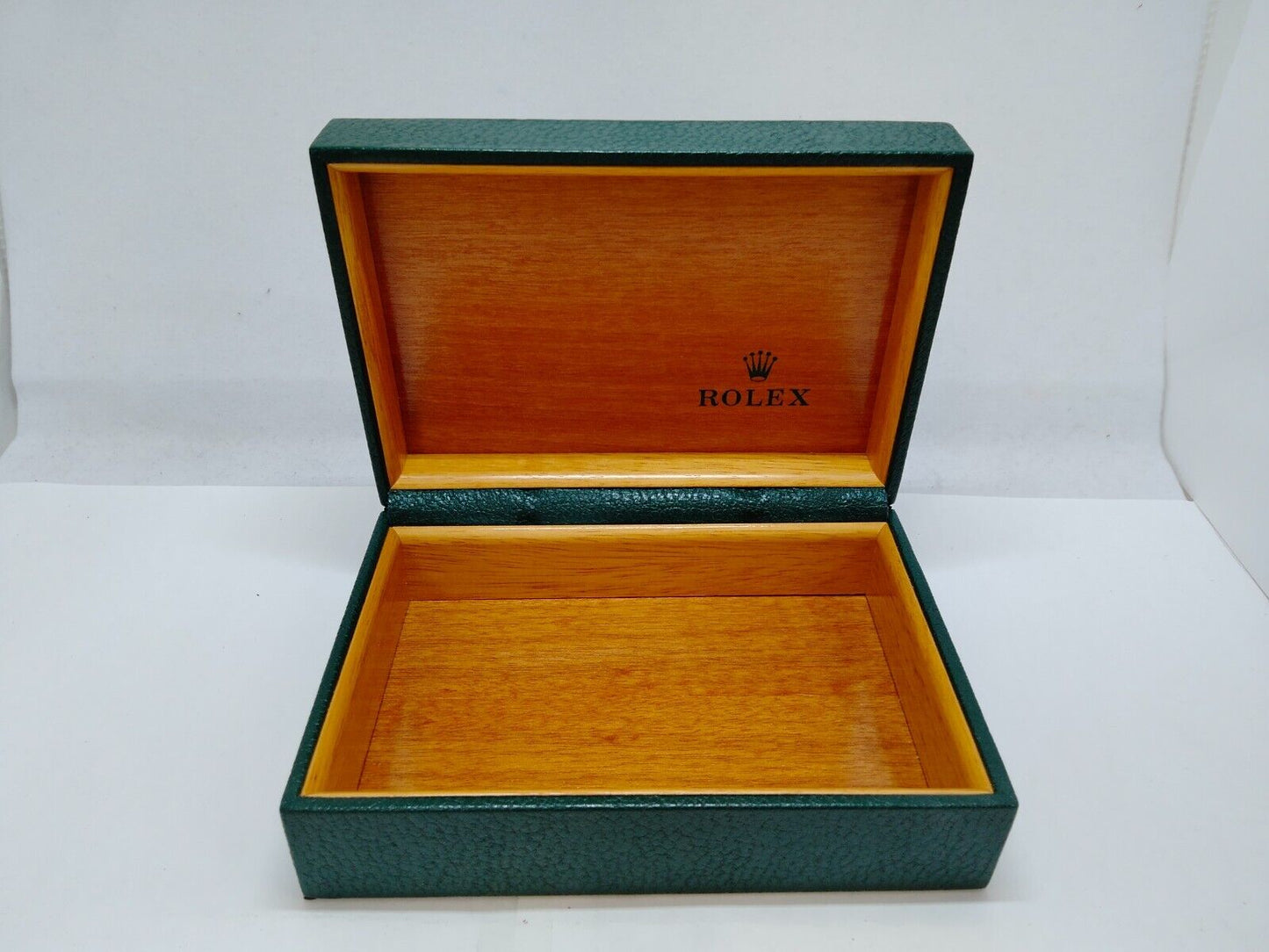 VINTAGE GENUINE ROLEX Watch Box case Green 68.00.55 no inner cushion 0716002y9S2