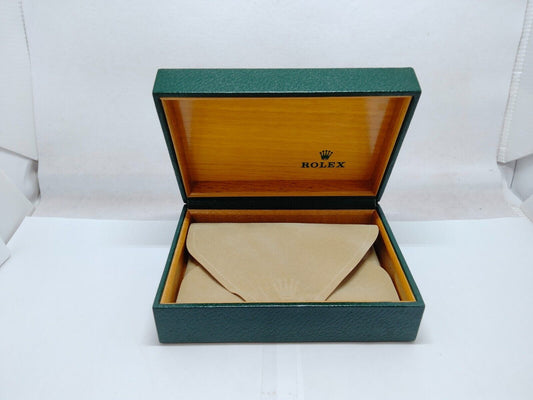 VINTAGE GENUINE ROLEX Green watch box case 68.00.55 no inner cushion 0321001y7S