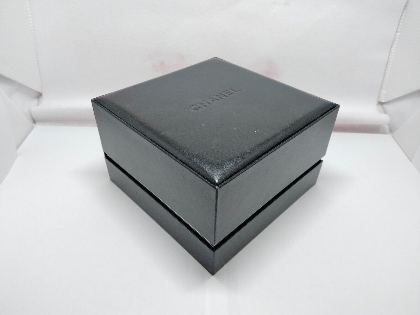 VINTAGE GENUINE CHANEL J12 watch case box box black leather 1111001e2S