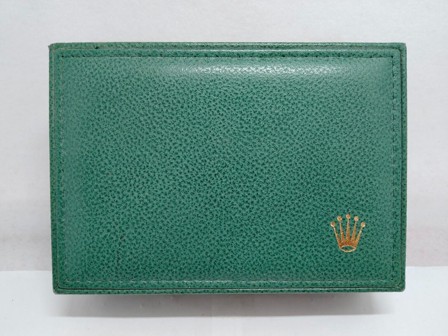 VINTAGE GENUINE ROLEX Green watch box case 68.00.08 no inner cushion 1223004y3S