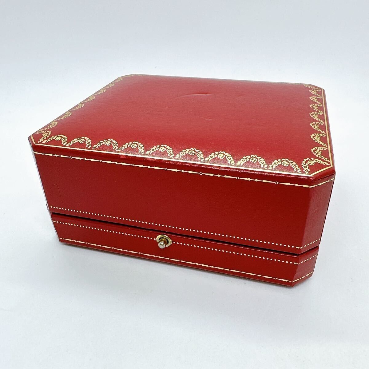 VINTAGE GENUINE CARTIER watch box case Red wood leather CO1017 231126004yS