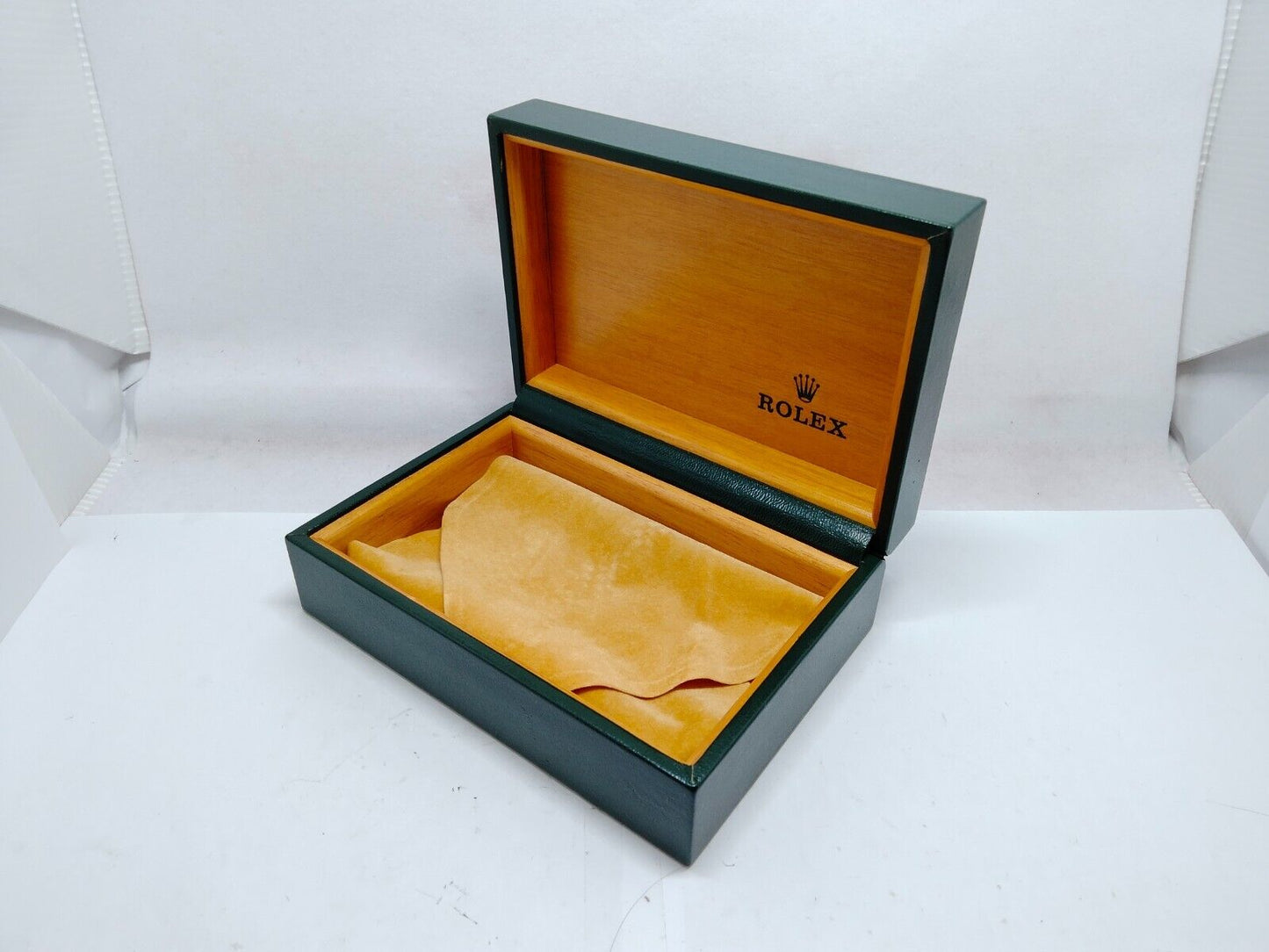 VINTAGE GENUINE ROLEX watch box case 68.00.2 no inner cushion wood 1210002y2S