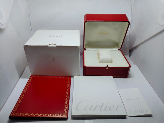 VINTAGE GENUINE CARTIER watch box case red wood leather CO 1018 231119013yS