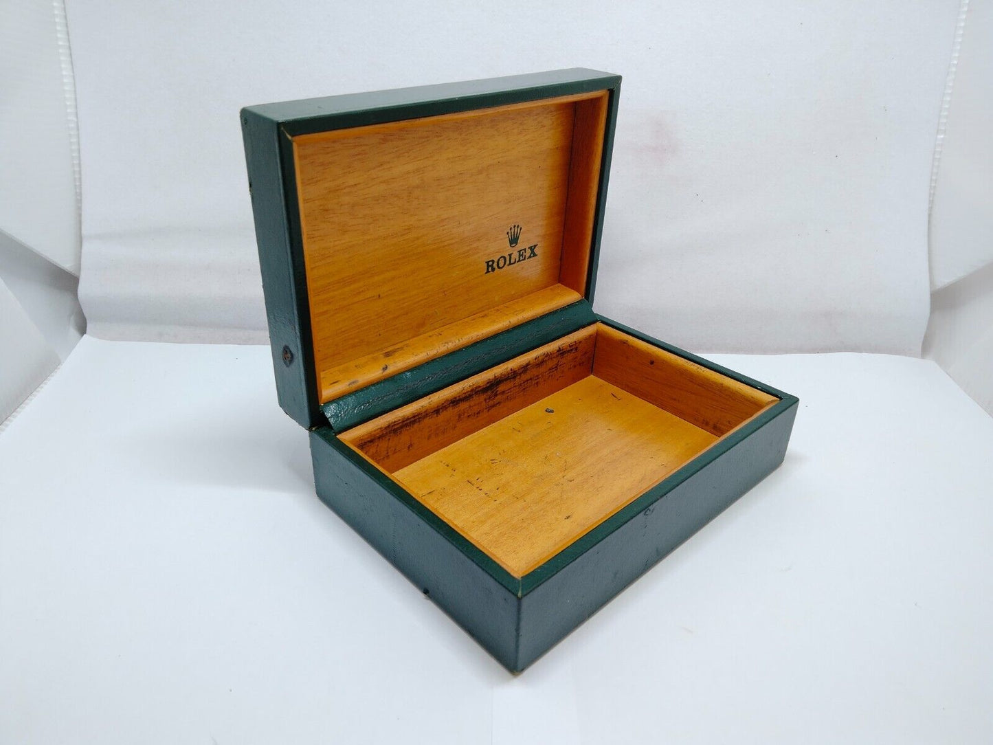 VINTAGE GENUINE ROLEX green watch box case 68.00.2 no inner cushion 1023003y1S