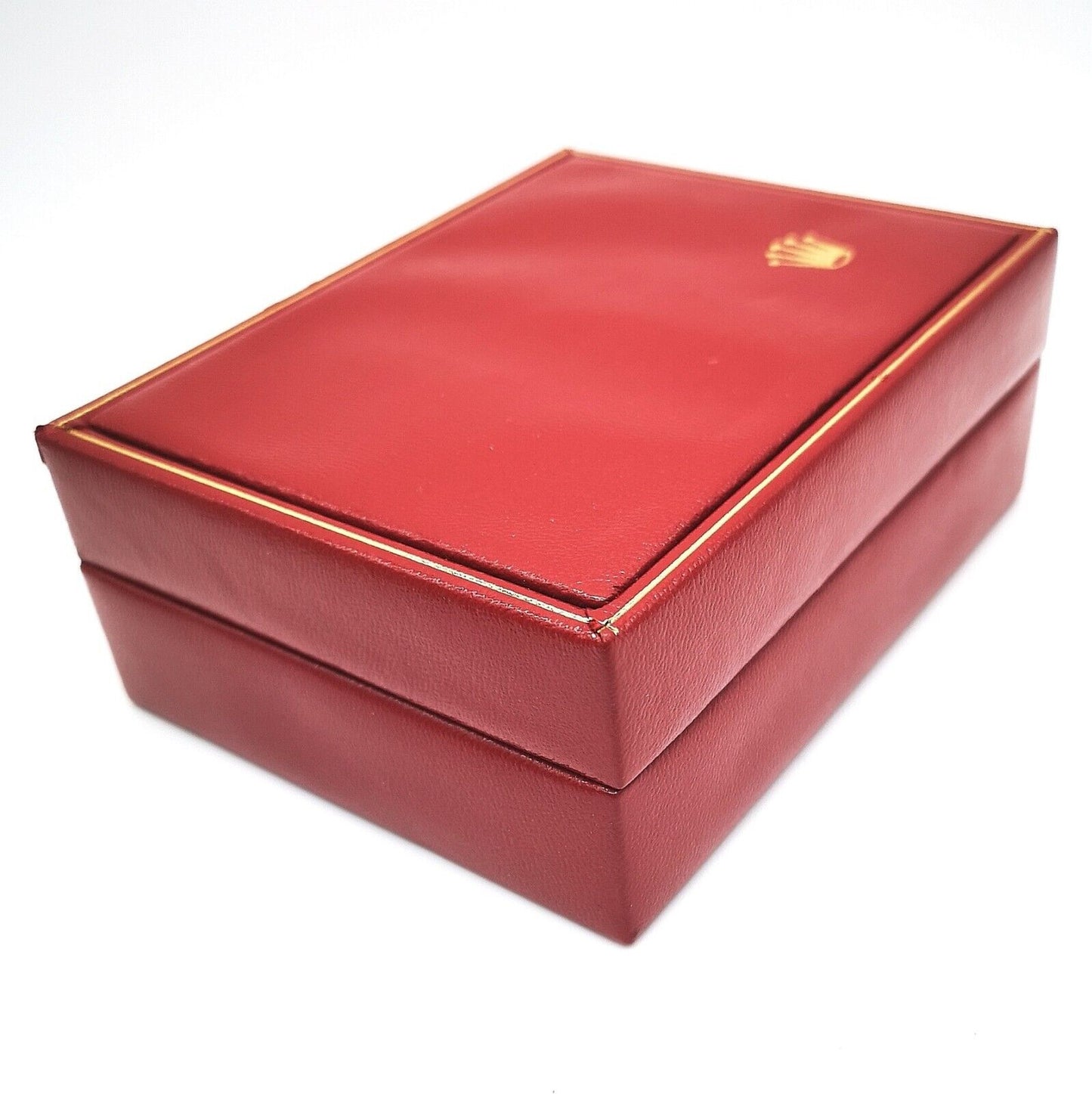 VINTAGE GENUINE ROLEX watch box case 14.00.02 13cm 10cm leather 0429007e1