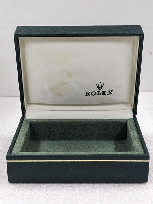 VINTAGE GENUINE ROLEX watch box case 11.00.71 Green wood no inner 231026005yS