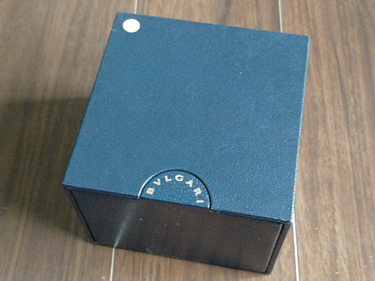 VINTAGE GENUINE BVLGARI watch box case Black leather 0517001y