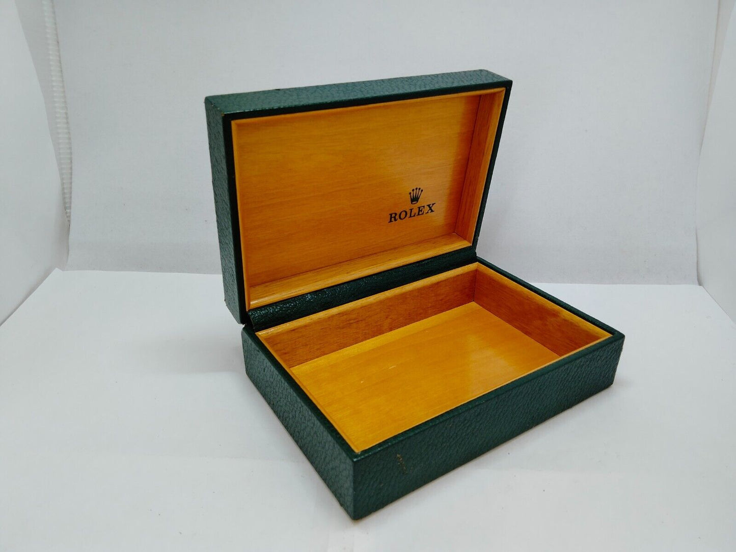 VINTAGE GENUINE ROLEX Green Watch Box Case 68.00.55 no inner cushion 0717009y2S