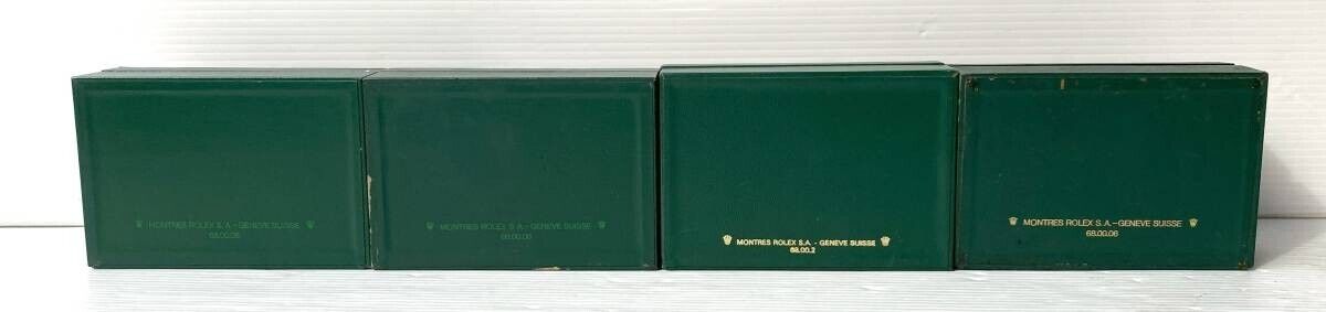 VINTAGE GENUINE ROLEX watch box case 68.00.2 Green 7 set no inner 231214006y1S