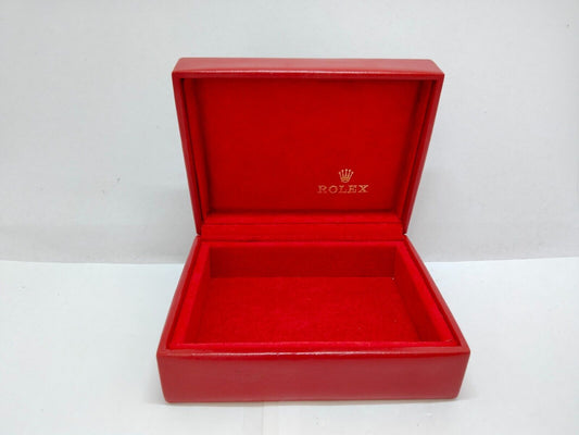 VINTAGE GENUINE ROLEX Red Watch box case 14.00.02 no inner cushion  0716002y28S