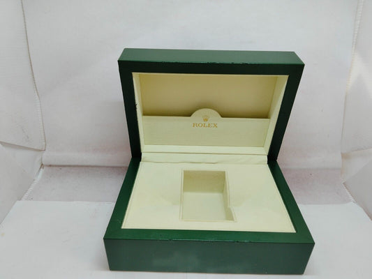 VINTAGE GENUINE ROLEX Green watch box case 31.00.04 wave no inner 231107014y2S