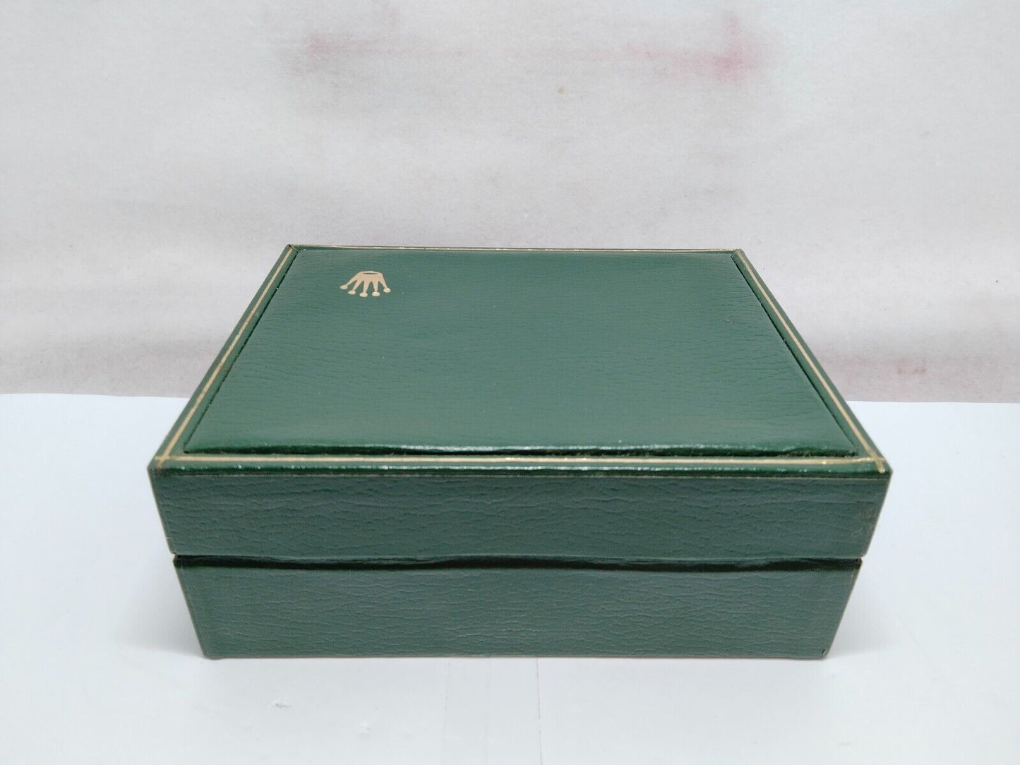 GENUINE ROLEX Green watch box case 11.00.2 wood leather no inner 230625002yS