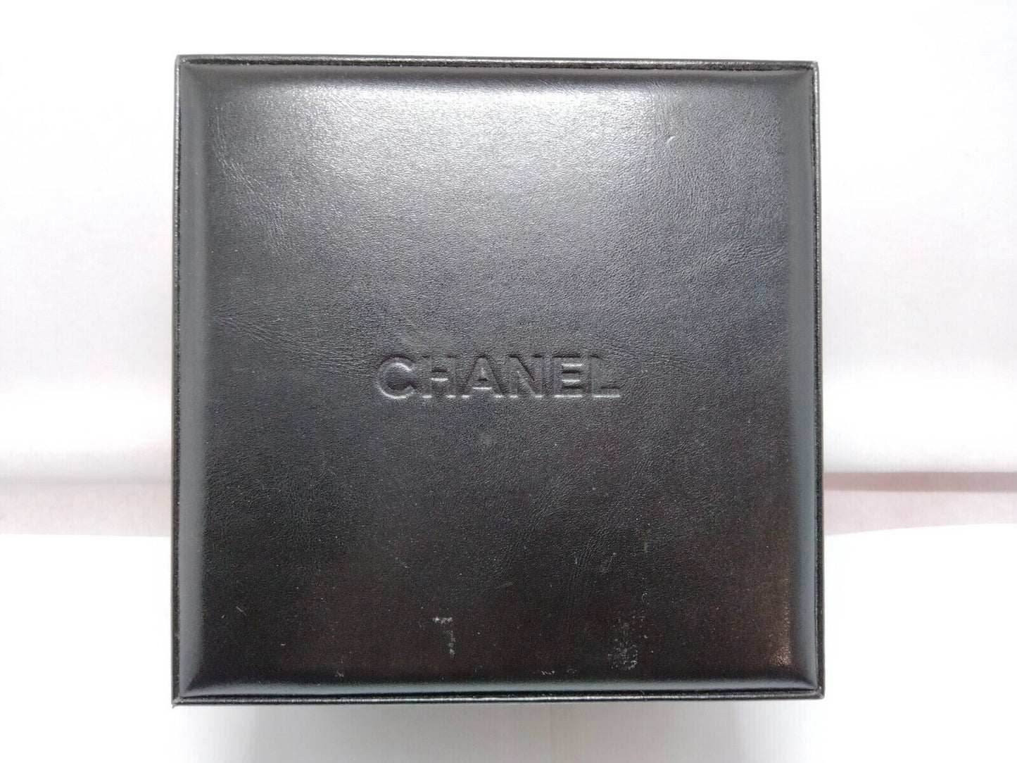 VINTAGE GENUINE CHANEL J12 watch case box box black leather 1111001e2S