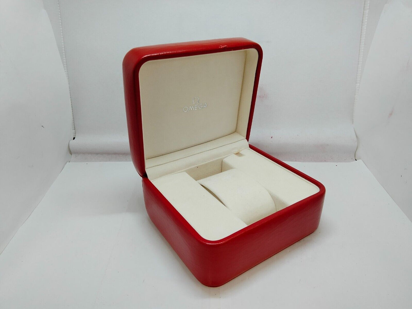 VINTAGE GENUINE OMEGA Seamaster Speedmaster watch box case booklet red 1003001yS