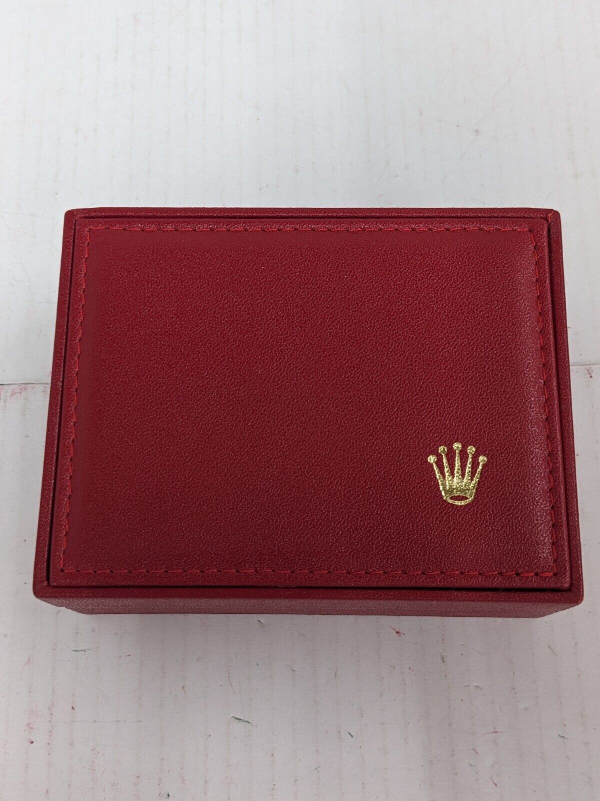 VINTAGE GENUINE ROLEX red watch box case 14.00.08 no inner junk 230906003y1S