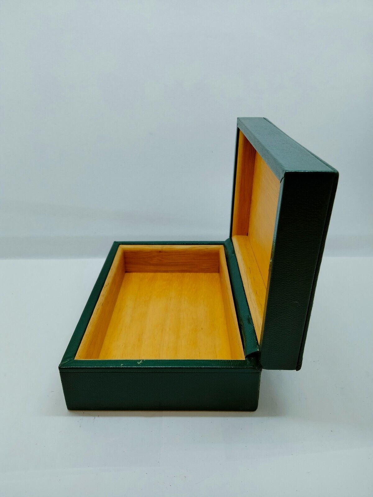 VINTAGE GENUINE ROLEX watch box case no inner cushion 68.00.06 Green 0521003y10S