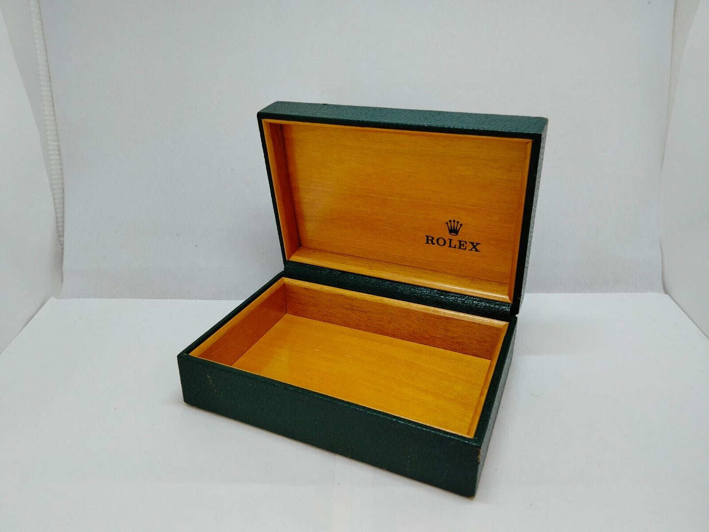 VINTAGE GENUINE ROLEX Green Watch Box Case 68.00.55 no inner cushion 0717009y2S