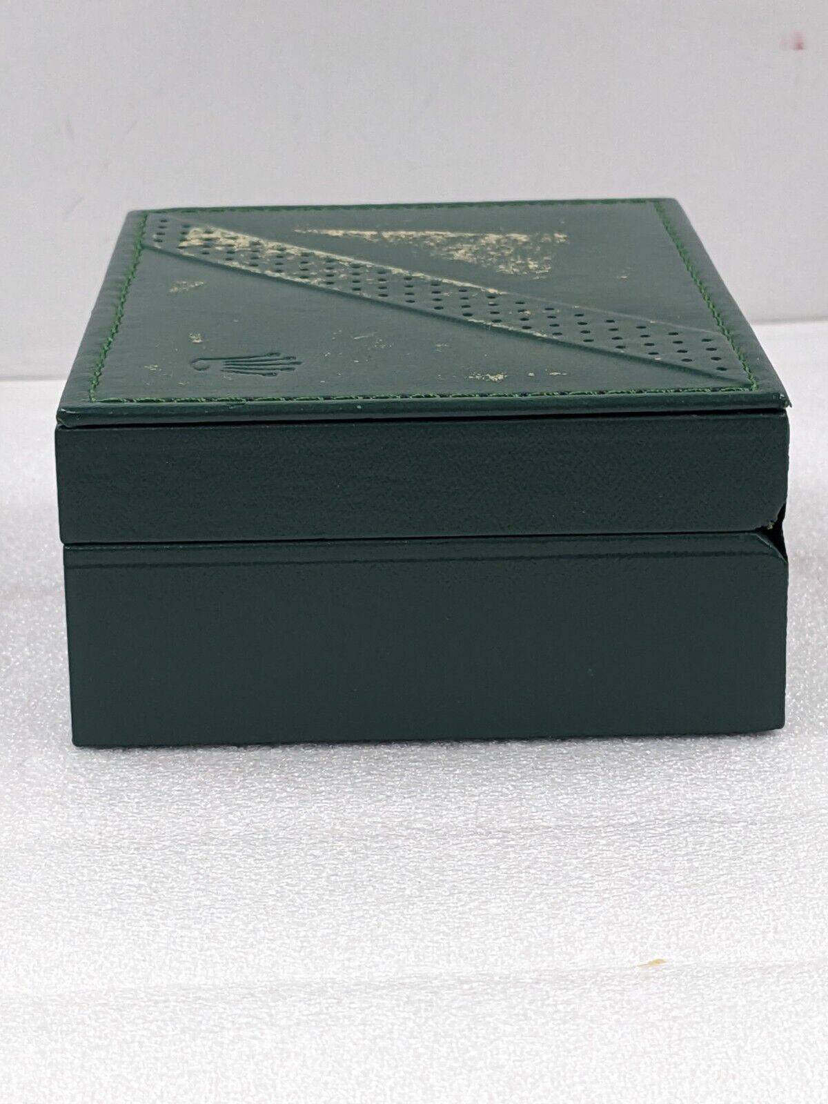 VINTAGE GENUINE ROLEX Green watch box case 68.00.2 leather no inner 231109004y8S