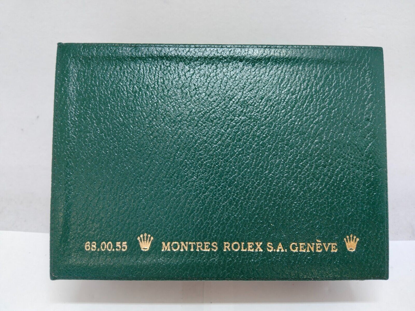 VINTAGE GENUINE ROLEX Watch Box case Green 68.00.55 no inner cushion 0716002y9S2