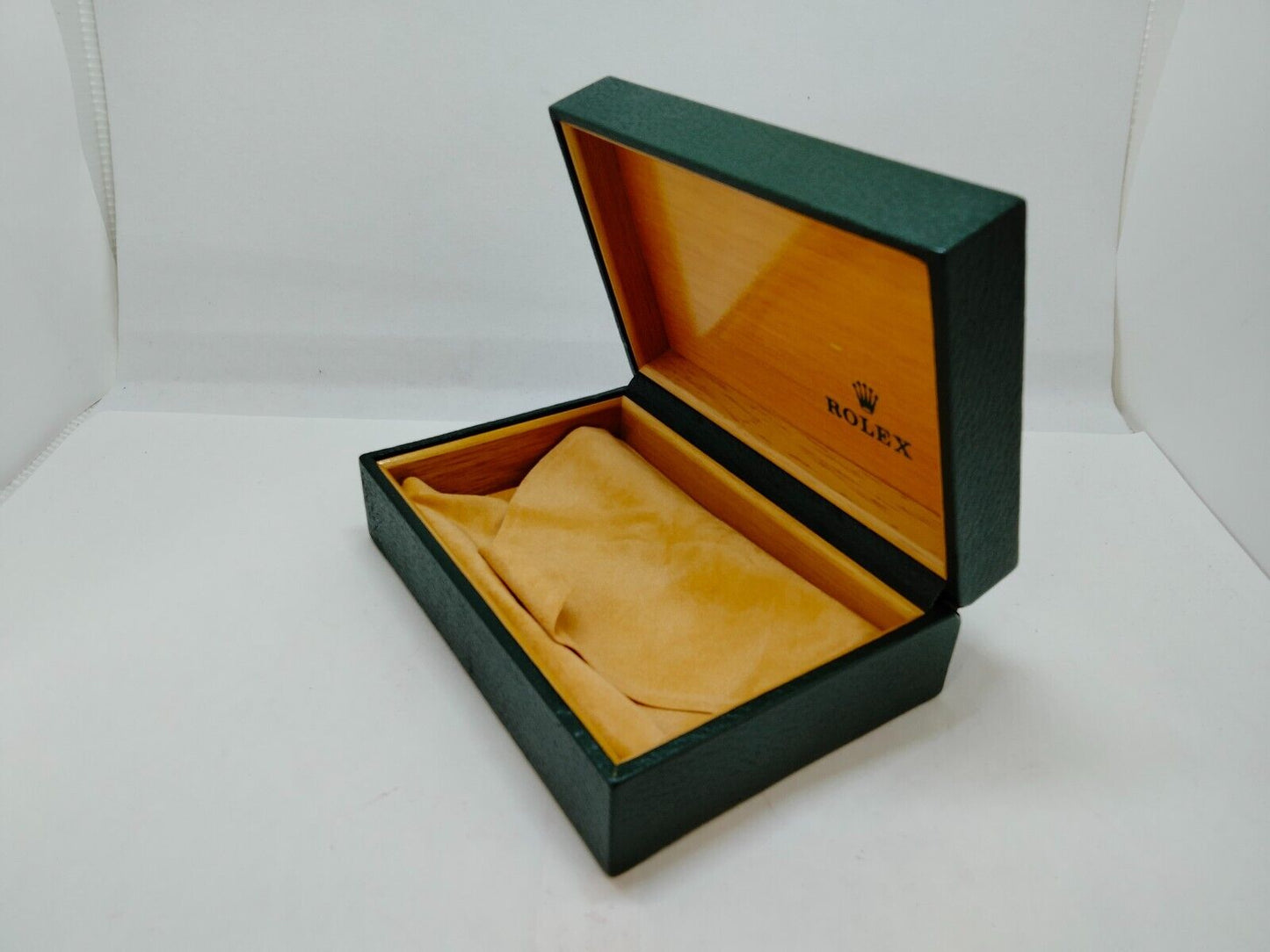 VINTAGE GENUINE ROLEX watch box case no inner cushion green 68.00.55 0610002y4S