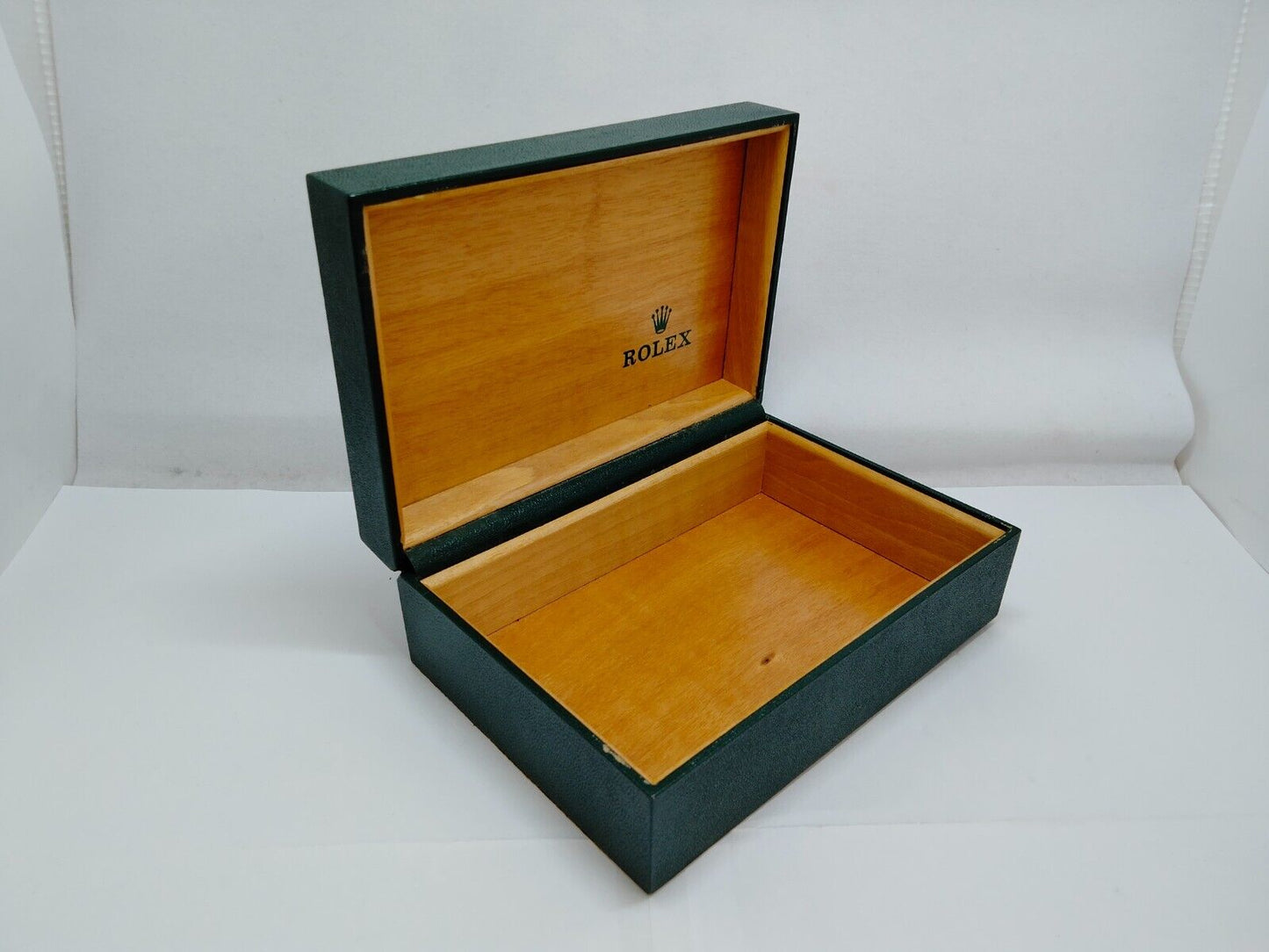 VINTAGE GENUINE ROLEX Green Watch Box Case 68.00.08 no inner cushion 0811002m4S