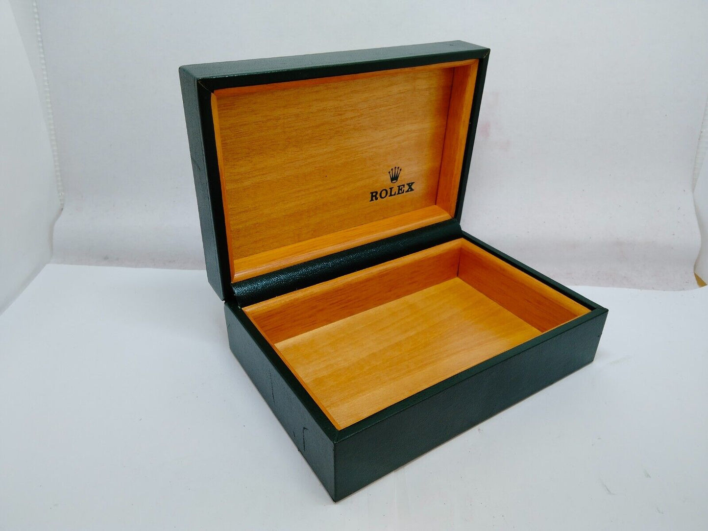 VINTAGE GENUINE ROLEX Green watch box case 68.00.2 no inner cushion 0921005yS