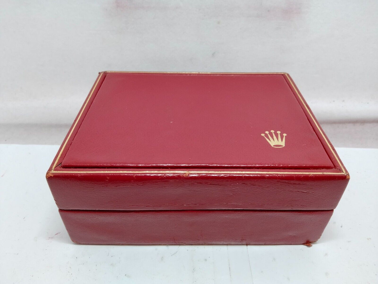 GENUINE ROLEX Red watch box case no inner cushion junk 14.00.02 230904005yS