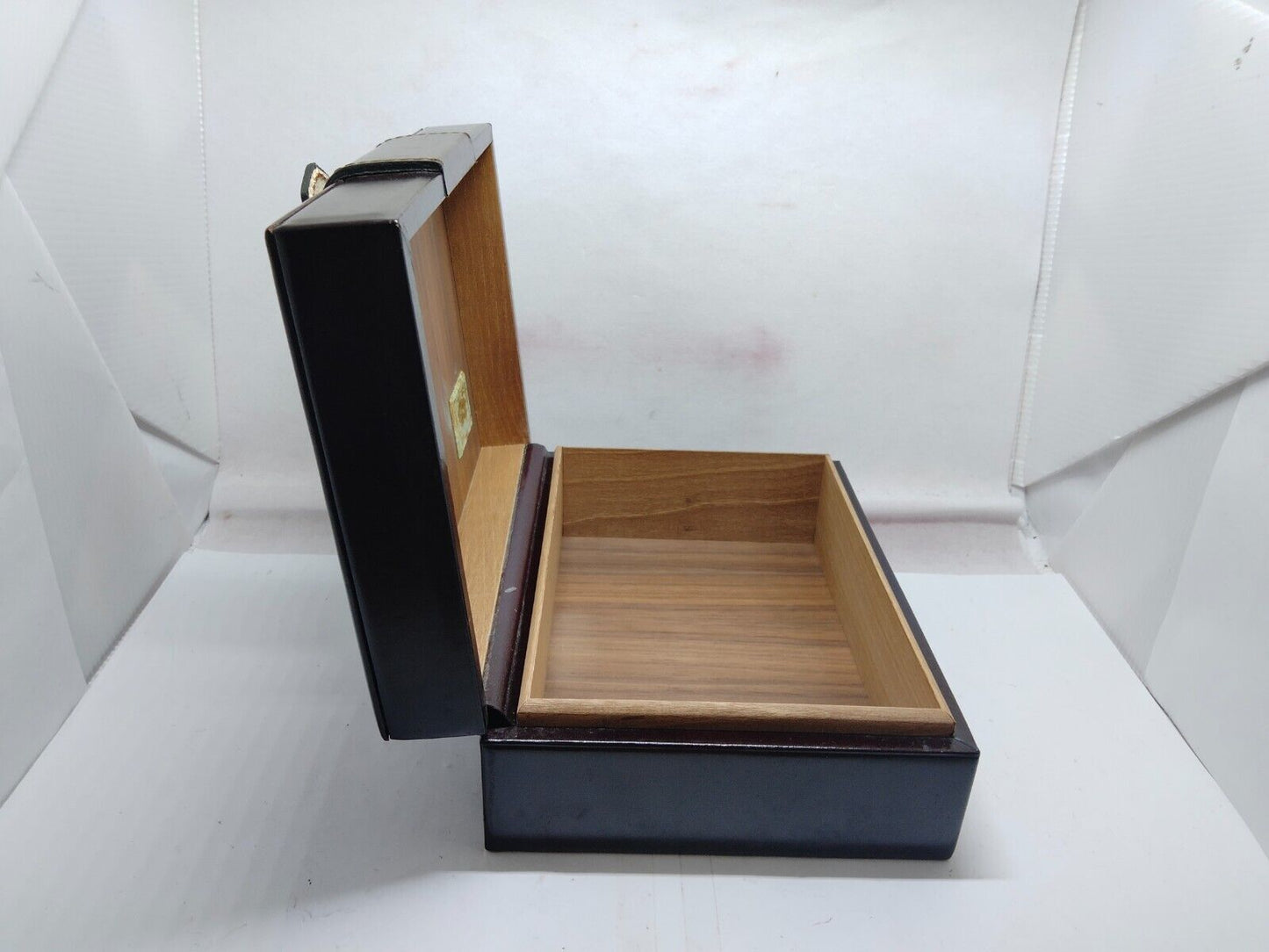 VINTAGE GENUINE ROLEX Day-Date brown watch box case 71.00.04 wood 230911003yS