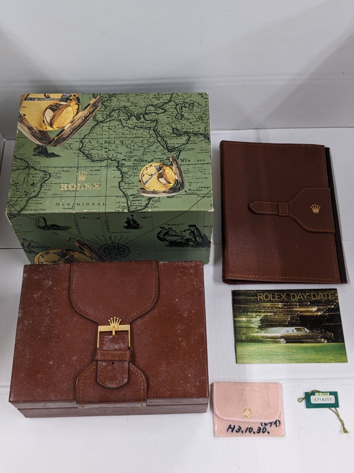 GENUINE ROLEX 18239 Day-date watch box case tag notebook 17.00.02 230905015yS