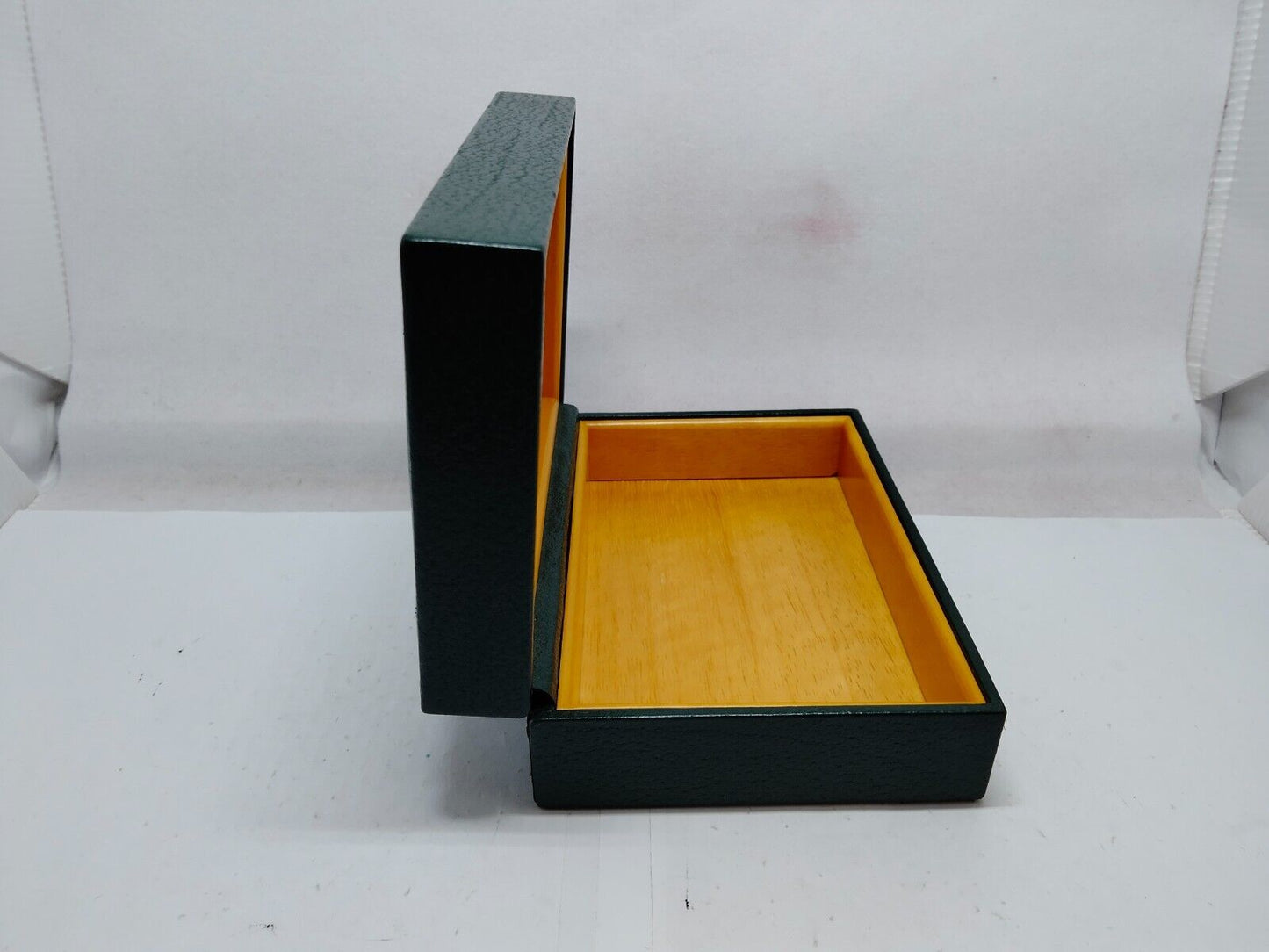 VINTAGE GENUINE ROLEX watch box case 68.00.01 Green no inner wood 0208001y1S