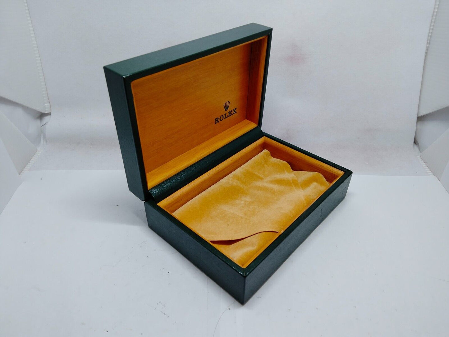 VINTAGE GENUINE ROLEX watch box case 68.00.2 no inner cushion wood 1210002y2S