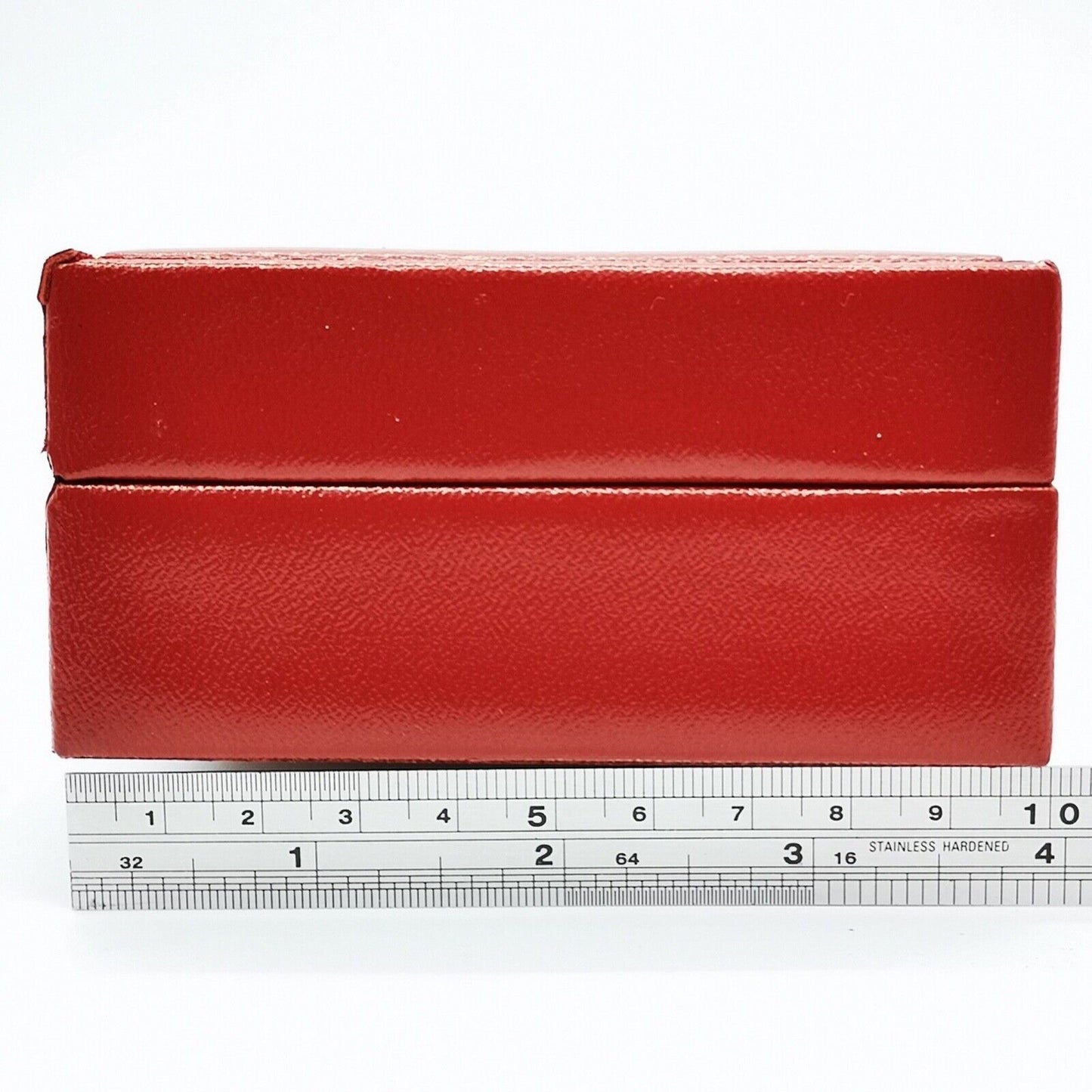 VINTAGE GENUINE ROLEX watch box case 14.00.02 13cm 10cm Red cushion 0516008y1