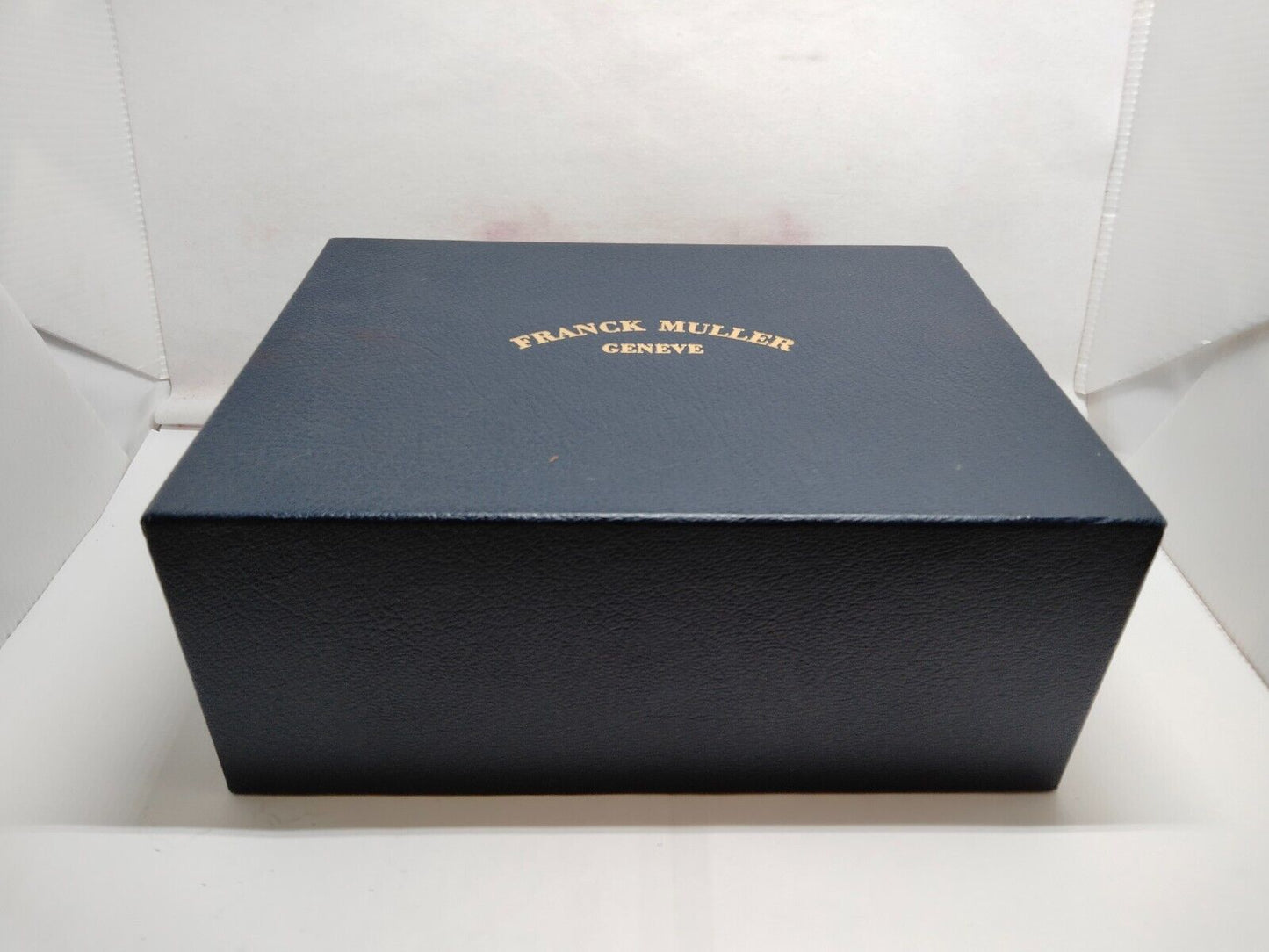 VINTAGE GENUINE FRANCK MULLER Brown watch box case wood leather 230729003y3S