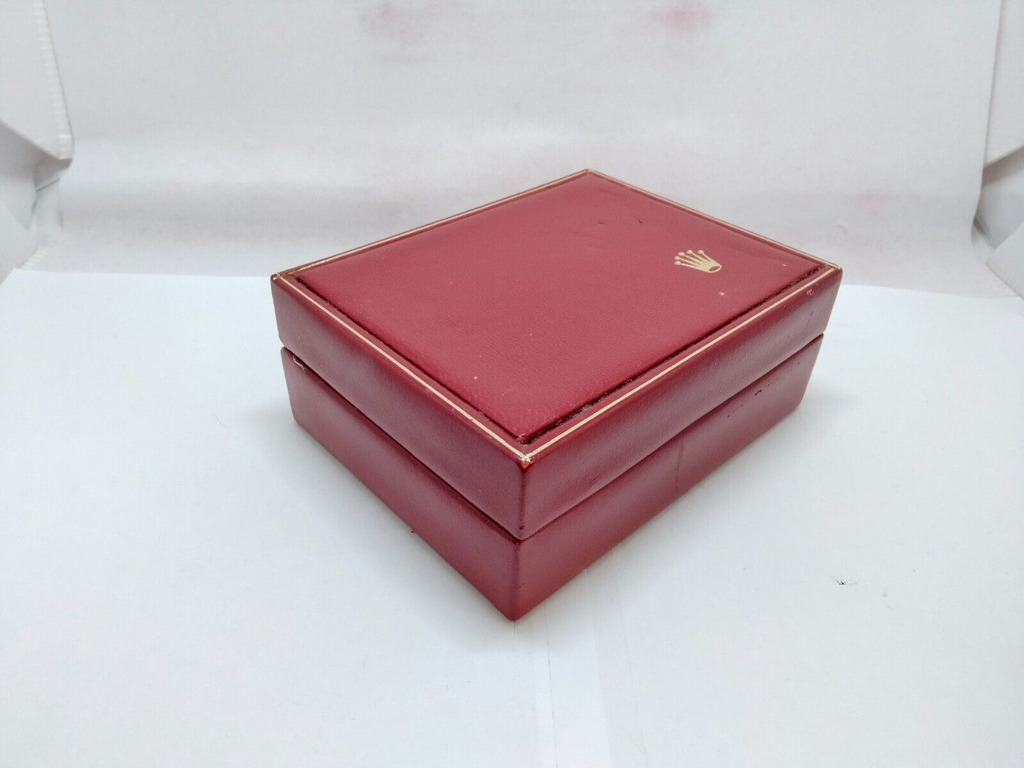 VINTAGE GENUINE ROLEX watch box case no inner cushion 14.00.02 red 1120011y5S