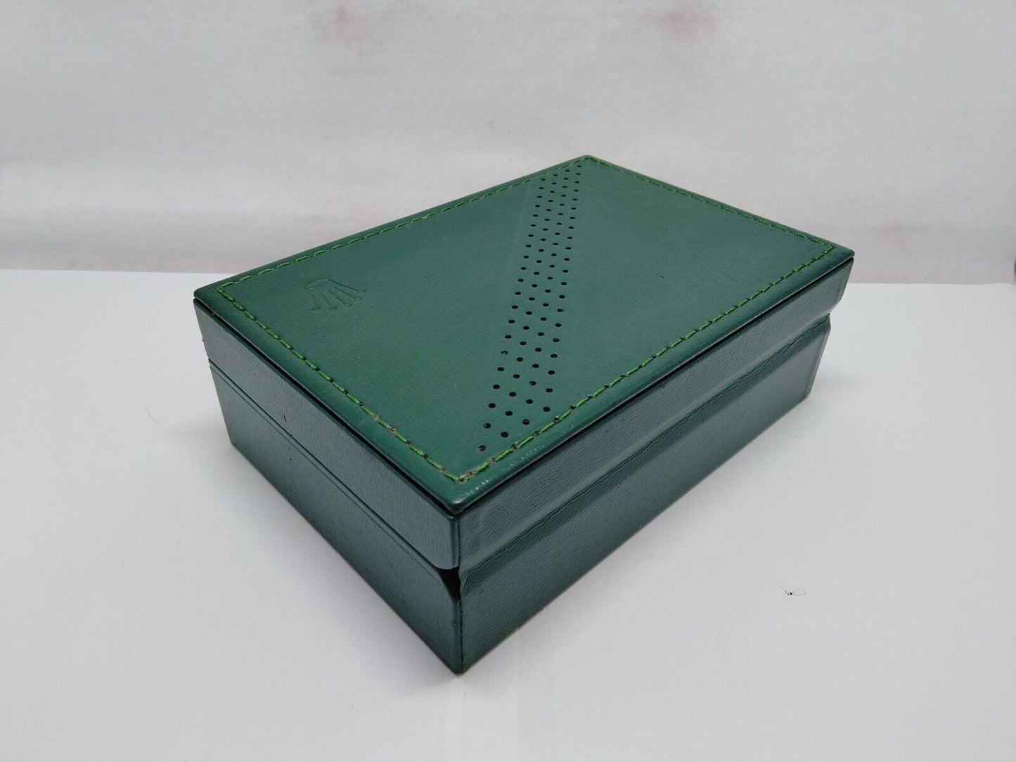 VINTAGE GENUINE ROLEX Green Watch Box Case no inner cushion wood 1118001y2S