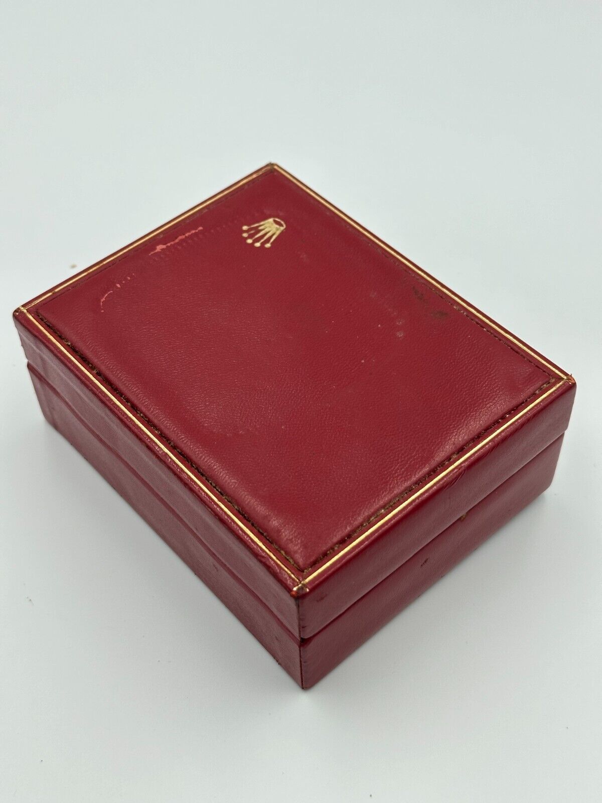 VINTAGE GENUINE ROLEX watch box case red 14.00.02 wood no inner 240114008yA