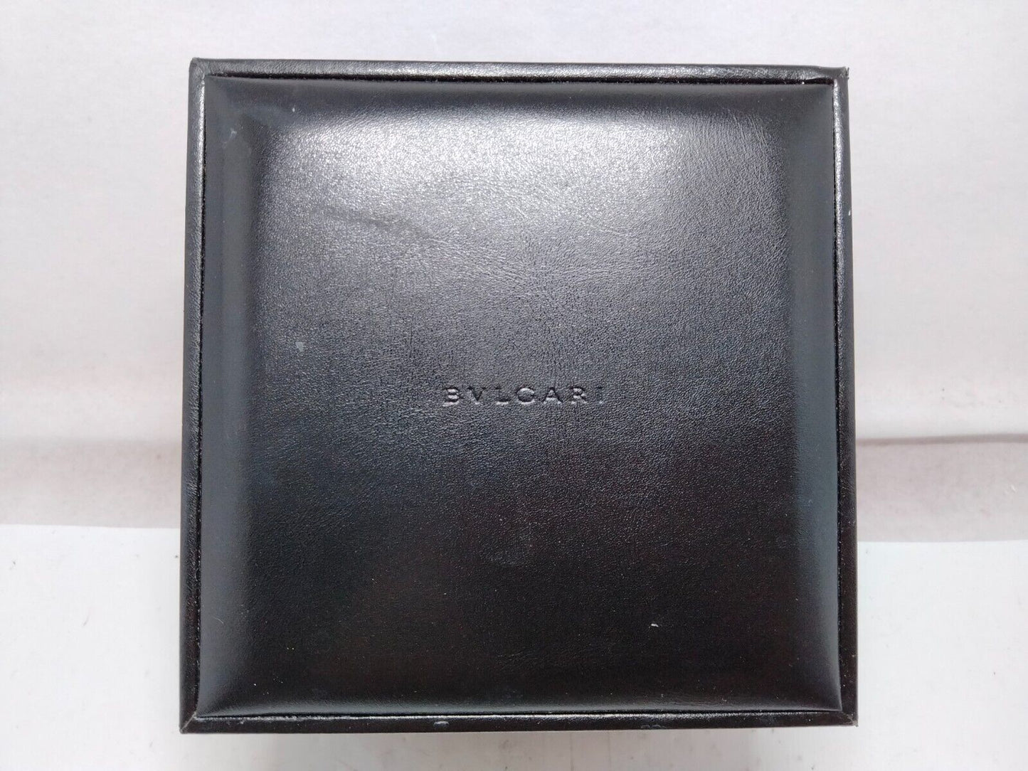 VINTAGE GENUINE BVLGARI watch box case wood leather no inner 230819002y12S