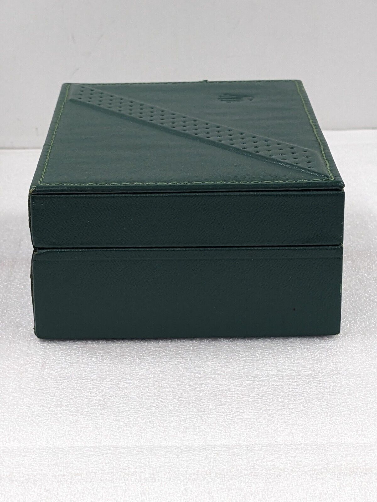 VINTAGE GENUINE ROLEX Green watch box case 68.00.06 leather wood 231109004y2S