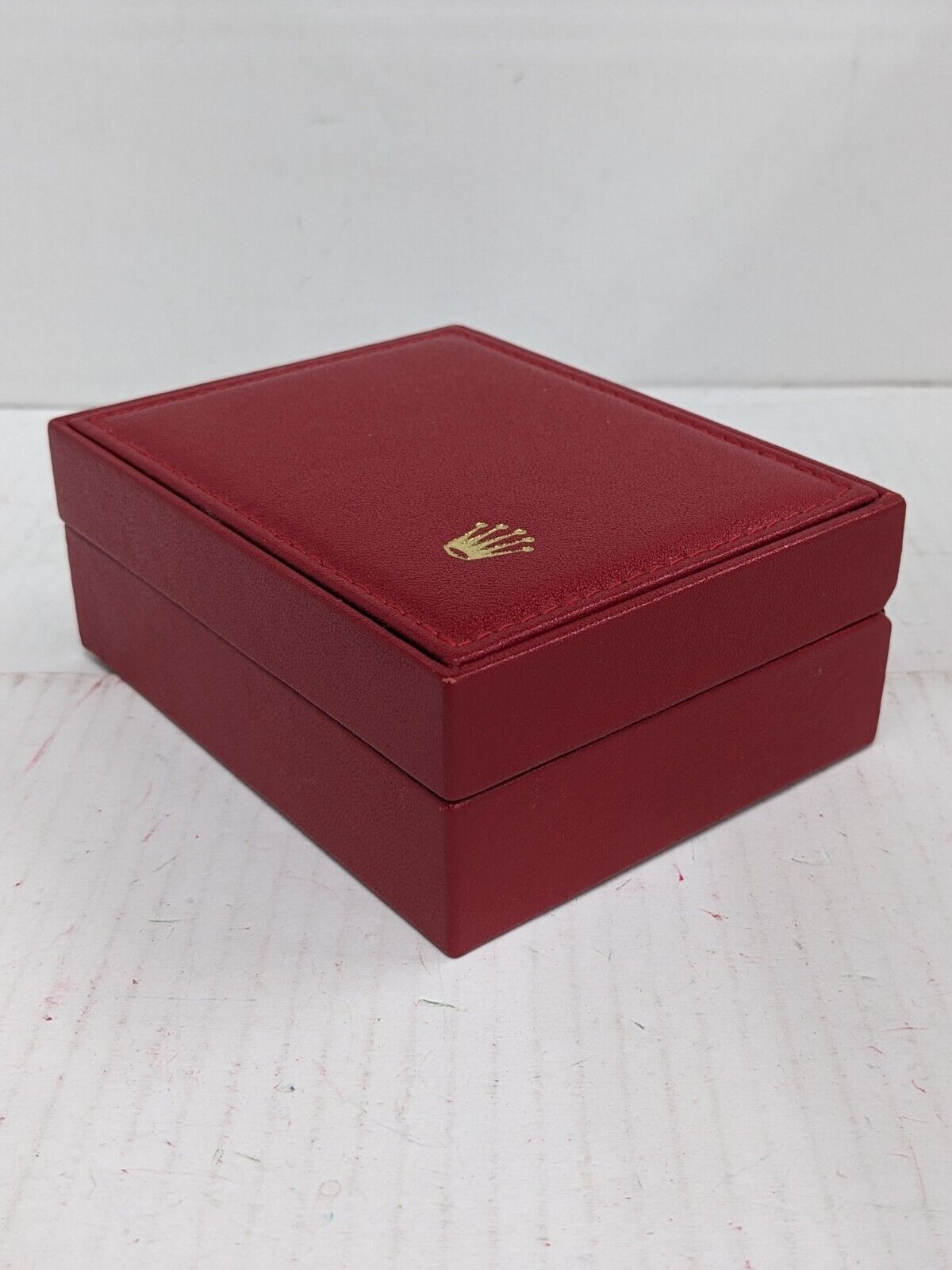 VINTAGE GENUINE ROLEX red watch box case 14.00.08 no inner junk 230906003y1S