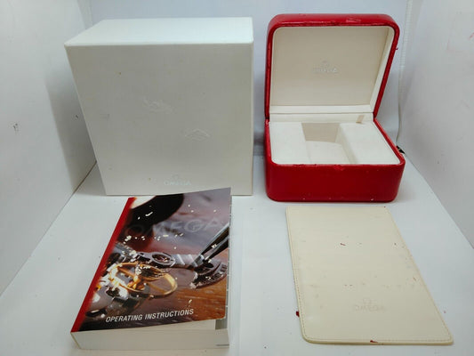 VINTAGE GENUINE OMEGA Speedmaster Seamaster watch box case booklet 0728001m1S