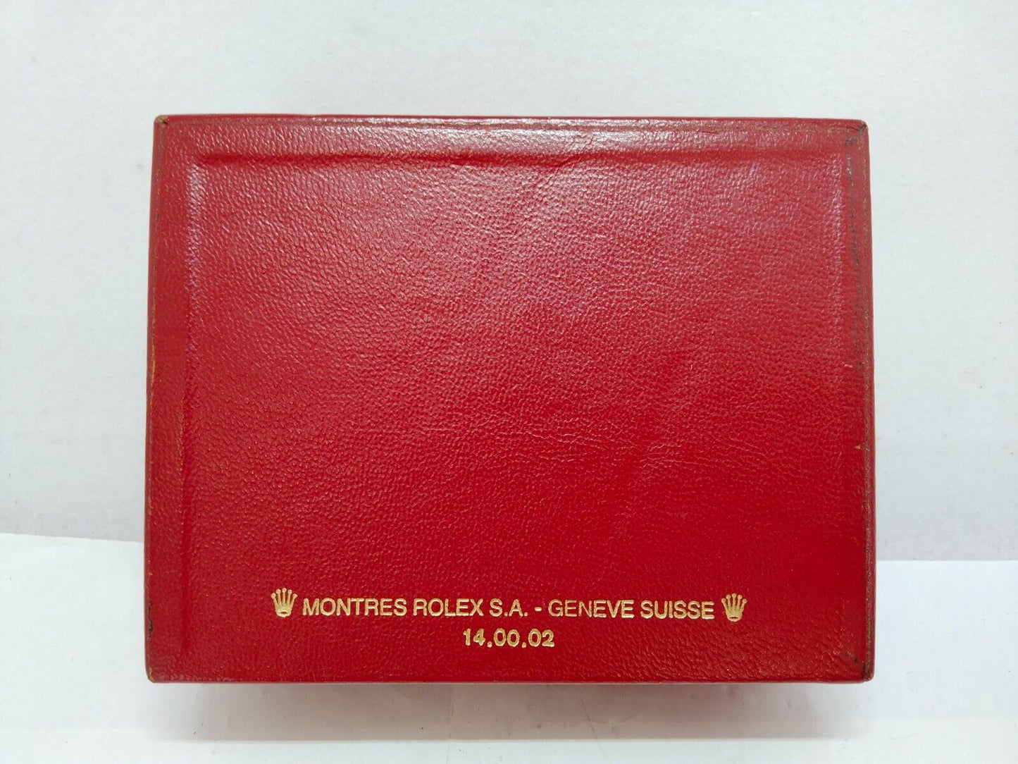 VINTAGE GENUINE ROLEX red watch box case 14.00.02 0707003y8S